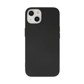 BSSM iPhone 14 Nano İçi Kadife Silikon Siyah Kılıf