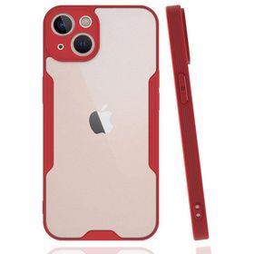 BSSM iPhone 14 Platin Silikon Kırmızı Kılıf
