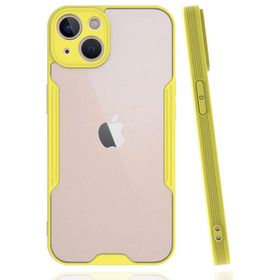 BSSM iPhone 14 Platin Silikon Sarı Kılıf