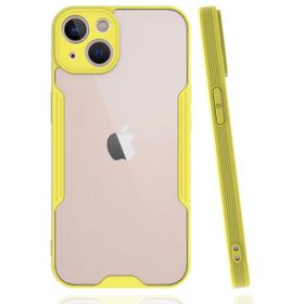 BSSM iPhone 14 Platin Silikon Sarı Kılıf