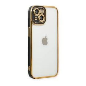 BSSM iPhone 14 Plus Liva Lens Silikon Siyah Kılıf