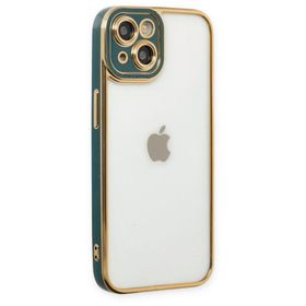 BSSM iPhone 14 Plus Liva Lens Silikon Yeşil Kılıf
