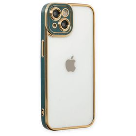 BSSM iPhone 14 Plus Liva Lens Silikon Yeşil Kılıf