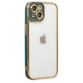 BSSM iPhone 14 Plus Liva Lens Silikon Yeşil Kılıf