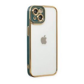 BSSM iPhone 14 Plus Liva Lens Silikon Yeşil Kılıf