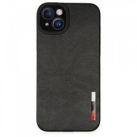BSSM iPhone 14 Plus Loop Deri Silikon Siyah Kılıf