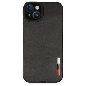 BSSM iPhone 14 Plus Loop Deri Silikon Siyah Kılıf