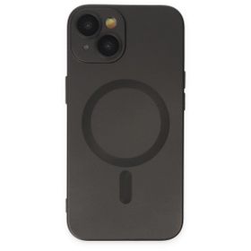 BSSM iPhone 14 Plus Moshi Lens Magneticsafe Silikon Siyah Kılıf