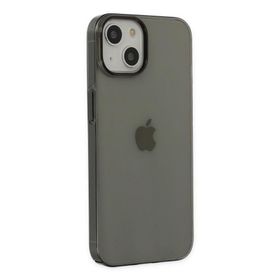 BSSM iPhone 14 Plus PC Sert Şeffaf Kapak Siyah Kılıf