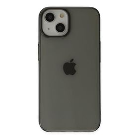 BSSM iPhone 14 Plus PC Sert Şeffaf Kapak Siyah Kılıf