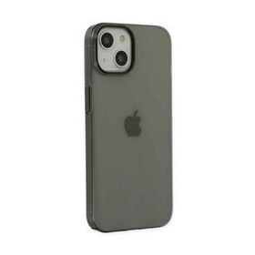 BSSM iPhone 14 Plus PC Sert Şeffaf Kapak Siyah Kılıf