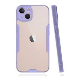 BSSM iPhone 14 Plus Platin Silikon Lila Kılıf