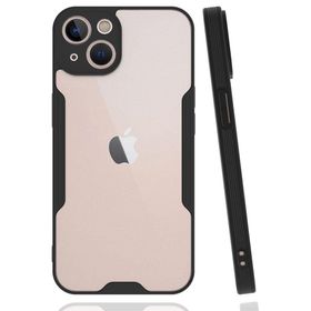 BSSM iPhone 14 Plus Platin Silikon Siyah Kılıf