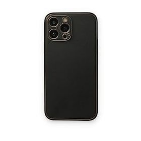 BSSM iPhone 14 Pro Coco Deri Silikon Kapak Siyah Kılıf