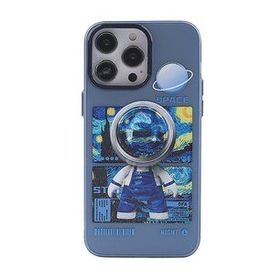 BSSM iPhone 14 Pro Max Desenli Kapak Prada Mavi 1 Kılıf