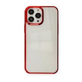 BSSM iPhone 14 Pro Max Element Silikon Kırmızı Renkli Kılıf