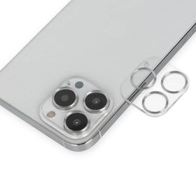 BSSM iPhone 14 Pro Max Gümüş Band Metal Kamera Lens