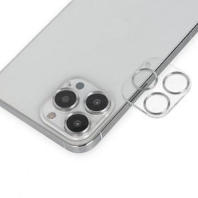 BSSM iPhone 14 Pro Max Gümüş Band Metal Kamera Lens