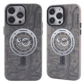 BSSM iPhone 14 Pro Max Magneticsafe Desenli Kapak Apollo Siyah 1 Kılıf