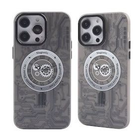 BSSM iPhone 14 Pro Max Magneticsafe Desenli Kapak Apollo Siyah 1 Kılıf