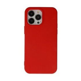 BSSM iPhone 14 Pro Max Nano İçi Kadife Silikon Kırmızı Kılıf