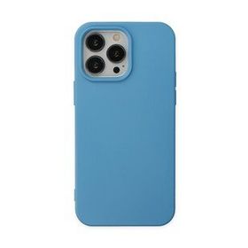 BSSM iPhone 14 Pro Max Nano İçi Kadife Silikon Mavi Kılıf