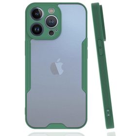 BSSM iPhone 14 Pro Max Platin Silikon Yeşil Kılıf