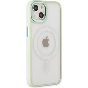 BSSM iPhone 14 Room Magneticsafe Silikon Su Yeşili Kılıf