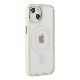 BSSM iPhone 14 Room Magneticsafe Silikon Su Yeşili Kılıf