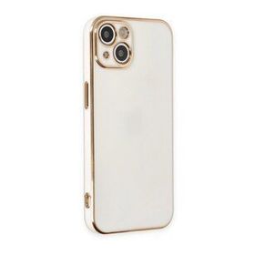 BSSM iPhone 14 Volet Silikon Beyaz Kılıf