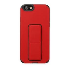 BSSM iPhone 6 Mega Standlı Silikon Kırmızı Kılıf
