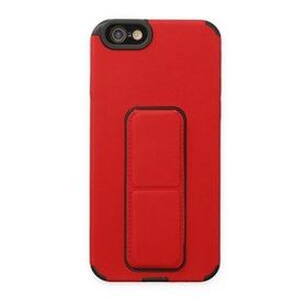 BSSM iPhone 6 Mega Standlı Silikon Kırmızı Kılıf