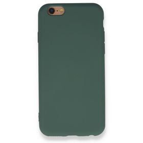 BSSM iPhone 6 Nano içi Kadife Silikon Koyu Yeşil Kılıf