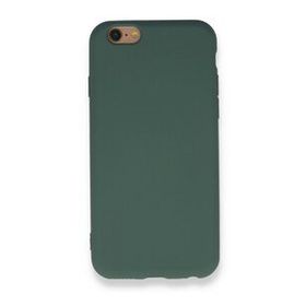 BSSM iPhone 6 Nano içi Kadife Silikon Koyu Yeşil Kılıf