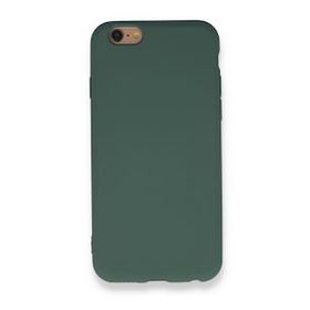 BSSM iPhone 6 Nano içi Kadife Silikon Koyu Yeşil Kılıf