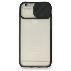 BSSM iPhone 6 Plus Palm Buzlu Kamera Sürgülü Silikon Siyah Renkli Kılıf