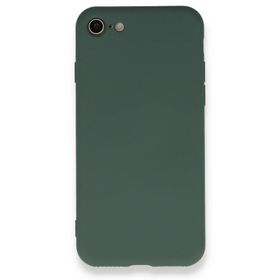 BSSM iPhone 7 Nano içi Kadife Silikon Koyu Yeşil Kılıf