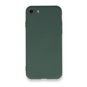 BSSM iPhone 7 Nano içi Kadife Silikon Koyu Yeşil Kılıf