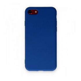 BSSM iPhone 7 Nano İçi Kadife Silikon Lacivert Kılıf