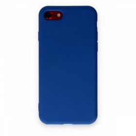 BSSM iPhone 7 Nano İçi Kadife Silikon Lacivert Kılıf