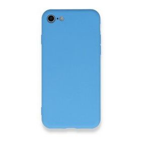 BSSM iPhone 7 Nano İçi Kadife Silikon Mavi Kılıf
