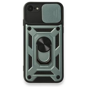 BSSM iPhone 7 Pars Lens Yüzüklü Silikon Yeşil Kılıf