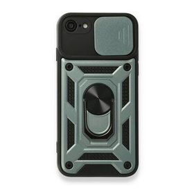 BSSM iPhone 7 Pars Lens Yüzüklü Silikon Yeşil Kılıf