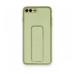 BSSM iPhone 7 Plus Coco Deri Standlı Kapak Su Yeşili Kılıf