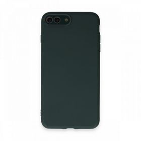 BSSM iPhone 7 Plus Lansman Glass Kapak Koyu Yeşil Kılıf