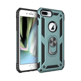 BSSM iPhone 7 Plus Sofya Yüzüklü Silikon Kapak Siyah Kılıf