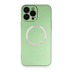BSSM Jack Magneticsafe Lens Silikon - Yeşil iPhone 13 Pro Kılıf