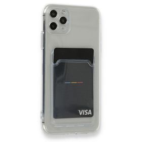 BSSM Kart Şeffaf Silikon - Şeffaf iPhone 11 Pro Max Kılıf