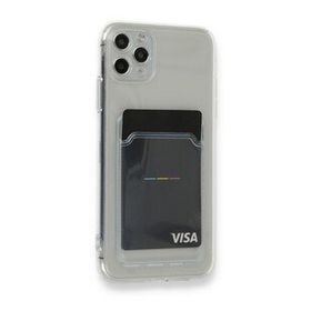 BSSM Kart Şeffaf Silikon - Şeffaf iPhone 11 Pro Max Kılıf