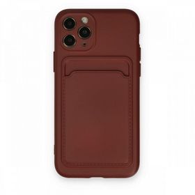 BSSM Kelvin Kartvizitli Silikon - Bordo iPhone 11 Pro Kılıf